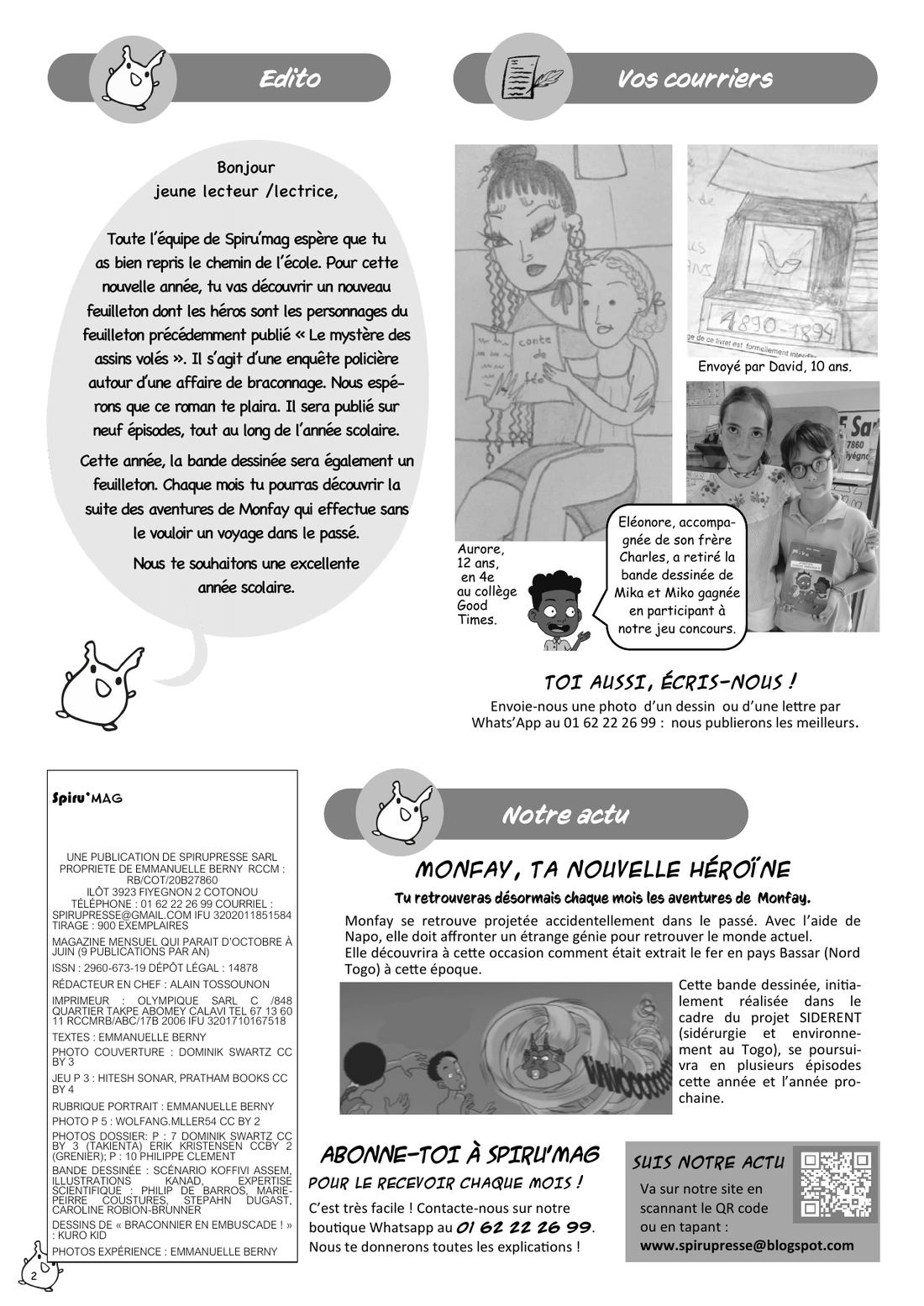 Spiru’mag n° 19 (octobre 2025), page 2